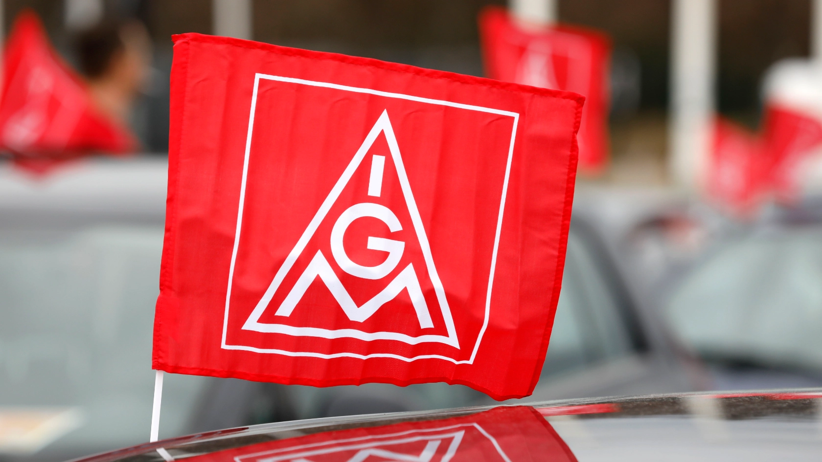Stockbild IGM Fahne