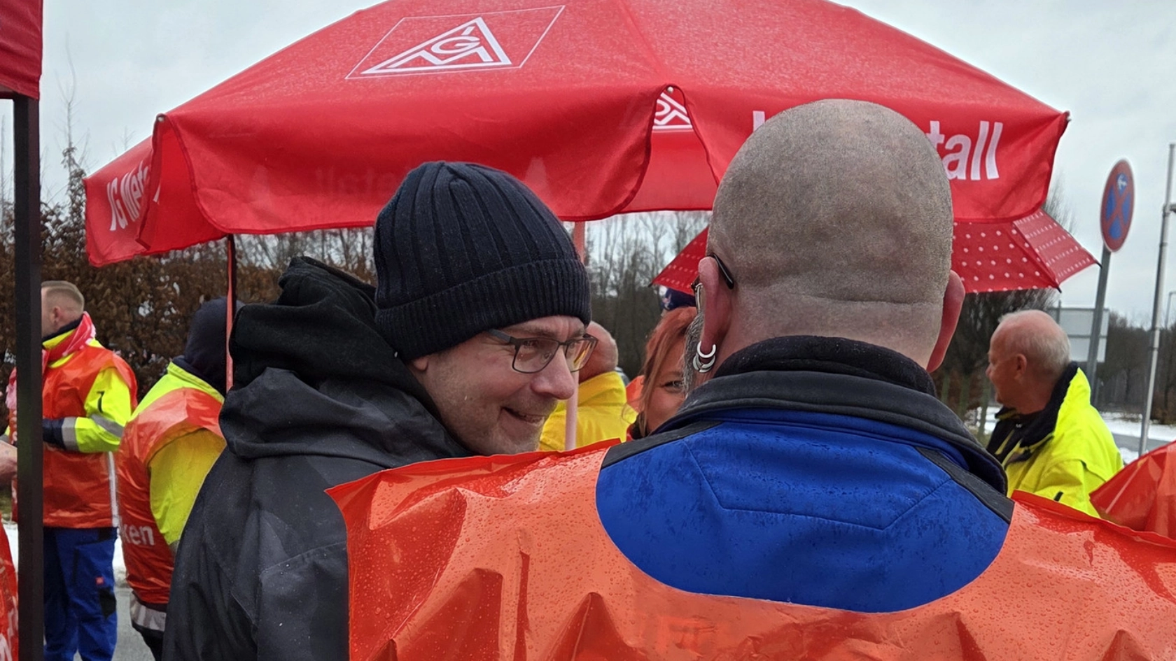 Warnstreik bei Rhenus in Kamenz