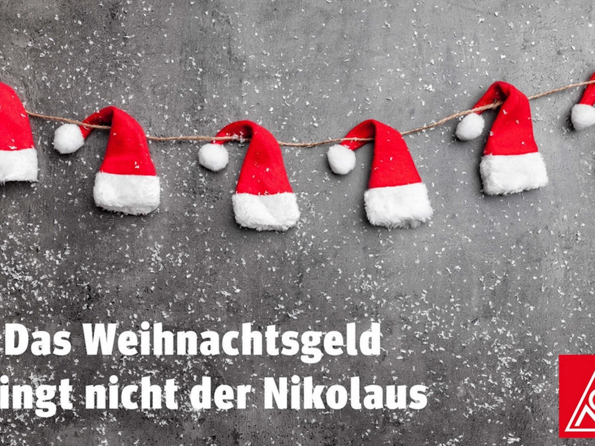 .. und fällt auch nicht vom Himmel. Aber gute Tarifverträge, die Metallerinnen und Metaller über viele Jahre gemeinsam erkämpft haben, sorgen dafür, dass die Bescherung für Beschäftigte in tarifgebundenen Unternehmen üppiger ausfällt