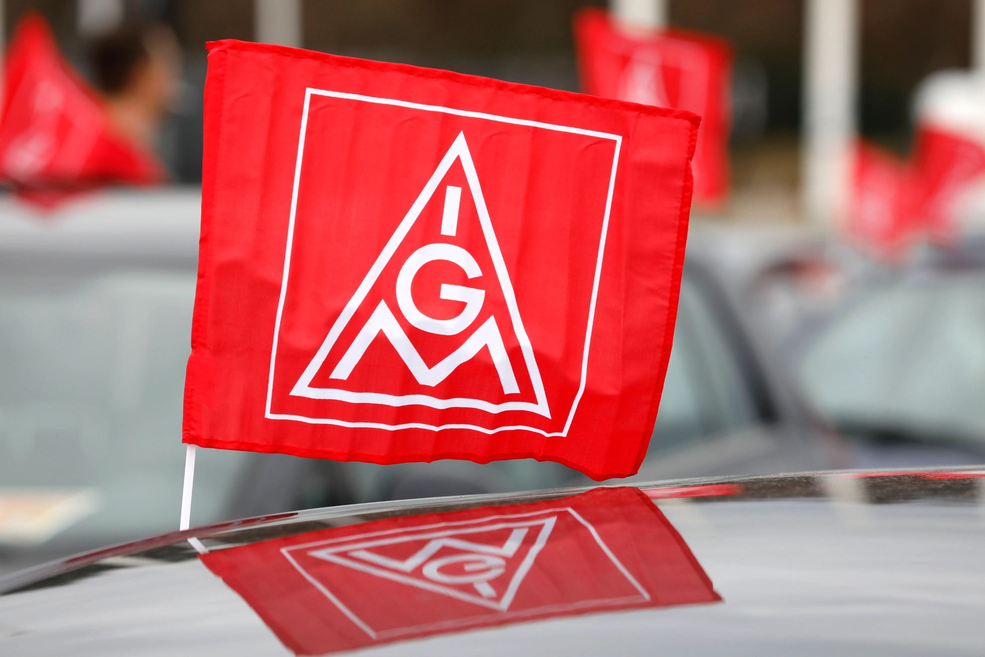Stockbild IGM Fahne