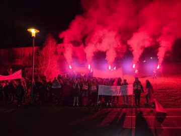 Ontex-Beschäftigte machen mit starkem Warnstreik in der Textiltarifrunde Druck