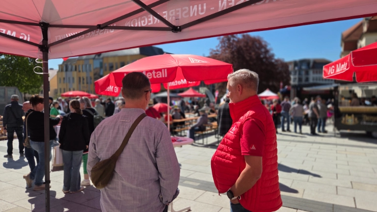 1. Mai Bautzen_ Uwe im Gespräch